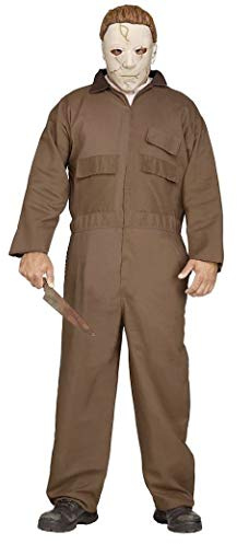 shoperama Halloween Herren-Kostüm Michael Myers inklusive Halb-Maske Gr. L/XL Horror-Film Serienmörder Killer Psychopath
