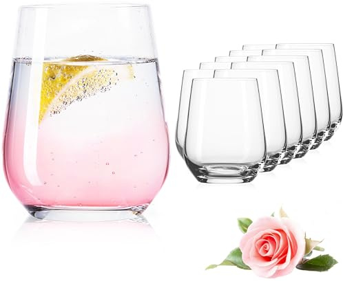 IMPERIAL glass Trinkgläser aus Glas 330ml (max. 450ml) Set 12-Teilig Getränkeglas Wassergläser Saftgläser Whiskeygläser