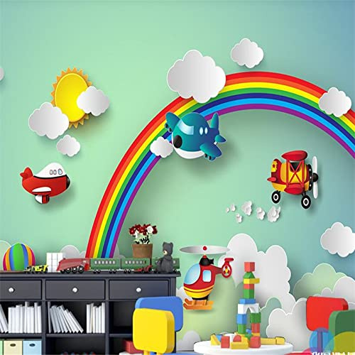 Carta Da Parati Personalizzata Fotomurali 3D Foglie Di Piante Nordiche Sfondo Tv Retrò Parete Soggiorno Camera Da Letto Murale Carta Da Parati 3D 400Cm(W)×280Cm(H)