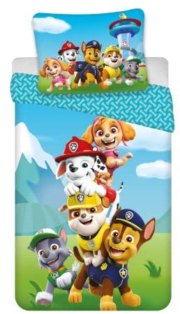 Paw Patrol Funda Nórdica Cama 90 140x200 + Funda Almohada 65x65 Algodón