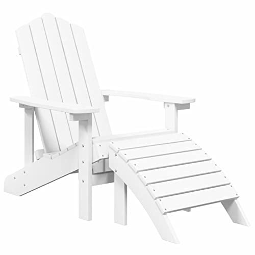 Homgoday Adirondack Gartenstuhl, wetterbeständig, für den Außenbereich, Liegestuhl, für Terrasse, Rasen, Deck, Pool und Feuerstelle, 2 Stück, HDPE-Anthrazit