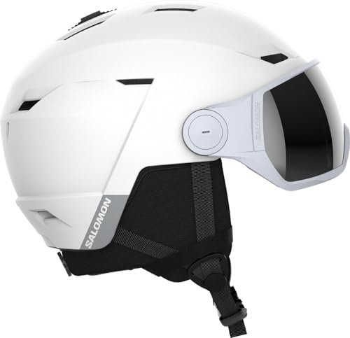 Salomon Herren Icon Lt Visor Skihelme, White, S