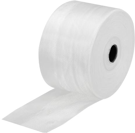 QUARKZMAN -Gewebeband -Mesh Glasfaser-Mesh Gewebte stoffe Isolierband 50m(55 Yard) x50mmx0.1mm zur Verstärkung und Reparatur