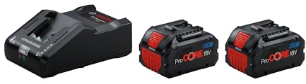 Bosch Professional 18V System Starter-Set: 2x ProCORE 18V 8.0Ah Akku + Ultraschnellladegerät GAL 18V-160