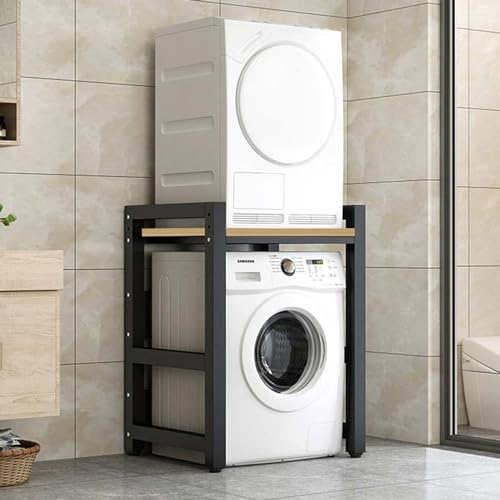 Armario de Lavadora de Tambor, Unidad de Almacenamiento de máquina sobre Lavadora, Kit de apilamiento para Lavadora y Secadora, para Lavadora para baño, Cocina, balcón, lavandería, Carga 300KG