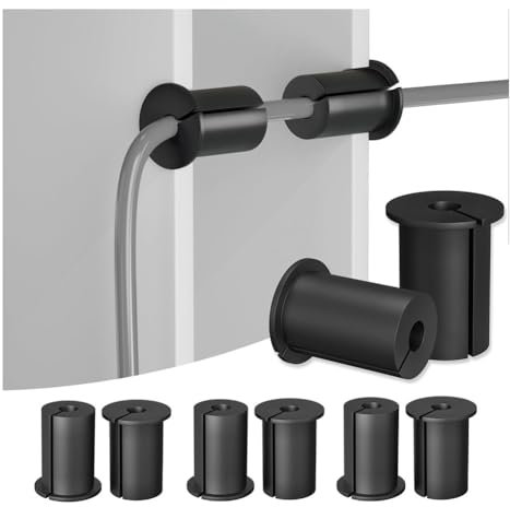 Pasacables de pared for cables, kit de enrutamiento de cables, pasacables de pared for orificios de pared de 1 pulgada, casquillos pasantes for cables de alimentación, tapa de pared for cable Ethernet