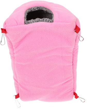 Happyyami Nido Peluche per Pappagalli, Amaca Rosa, Caldo e Confortevole