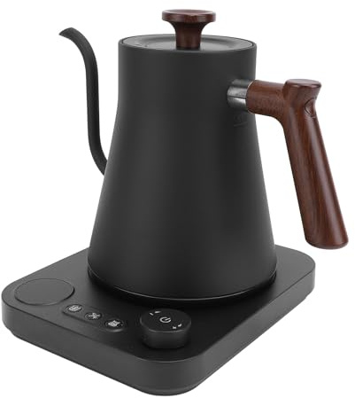 Hervidor Eléctrico Cuello de Cisne 1200W - Control de Temperatura Preciso, Temporizador LCD y Diseño Ergonómico para Uso Fácil, Rápido y Seguro