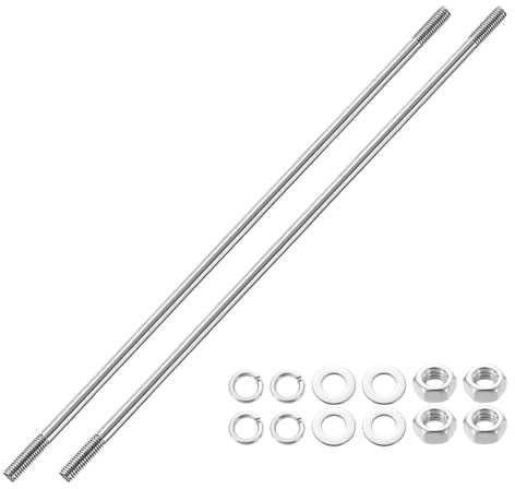 QUARKZMAN 2pcs Pernos Prisioneros Doble Extremo M6x250mm Varillas Roscadas