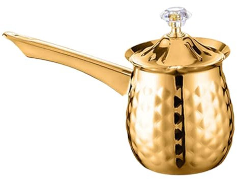 TOPPERFUN Caffettiera Riscaldamento Induzione Creatore Inossidabile Pentola Bollitore Teiera D'epoca Mini Casseruola Caldaia Del Caffè Pentola Turca Caffettiera Acciaio Inossidabile