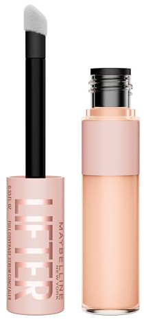Maybelline New York Concealer, Lifter Concealer, Full Coverage, Hydrate and Brighten Under-eyes, All Day Wear, Enriched with 2% Peptides and Caffeine, Shade: 05