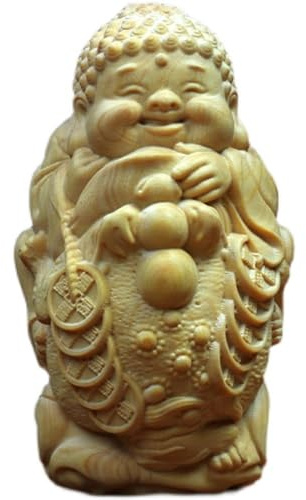 FYDCYHM Figura De Madera, Taza De Té, Decoración Tallada En Madera Hecha A Mano, Boj, Decoración Vintage, Decoración De Escritorio, Sala De Estar, Dormitorio, Oficina, Hogar, Escultura De Feng Shui