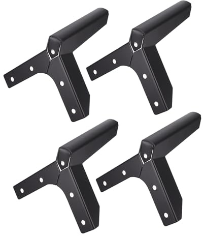SAFIGLE 4pezzi Piedini in Metallo Per Divano Piedini Per Mobili Resistenti Di Supporto Pratici