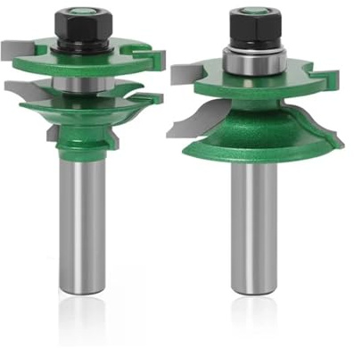 2 st 12 mm skaftfräs for upphöjda paneler for skåpdörrar 2 bitar Ogee träbearbetning
