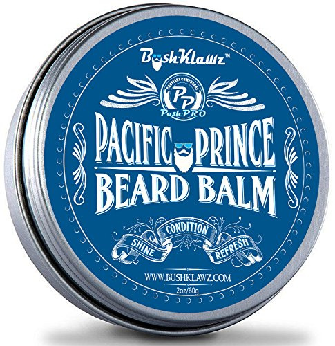 Pacific Prince Beard Butter - Premium Midnight Ocean Breeze Conditioning Balm for Bearded Men's Grooming, 2 oz