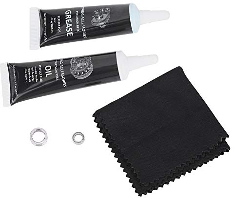 Angelrolle Öl Set Radlager 15ml Schmieröl Mit 10g Fett Kit Werkzeug für Angeln