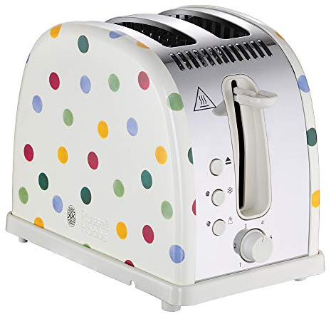 Russell Hobbs 21295 Emma Bridgewater Toaster, Polka Dot 2 Slice Toaster, 1300 W