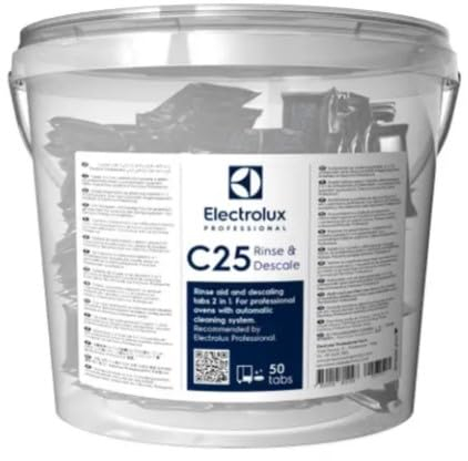 BRILLANTANTE E ANTICALCARE 2 in Uno. Confezione da 50 TABSin PASTIGLIE per FORNI Professionali Dotati di Sistema di Pulizia