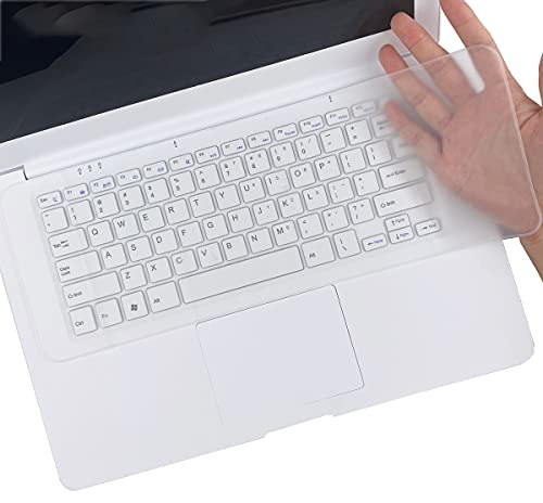 14.48 x 5.2 Universal Keyboard Cover Skin Design for 15.6-17.3 Laptop Notebook with Numeric Keypad Keyboard, Ultra Thin Silicone Waterproof Keyboard Cover Protector-Clear