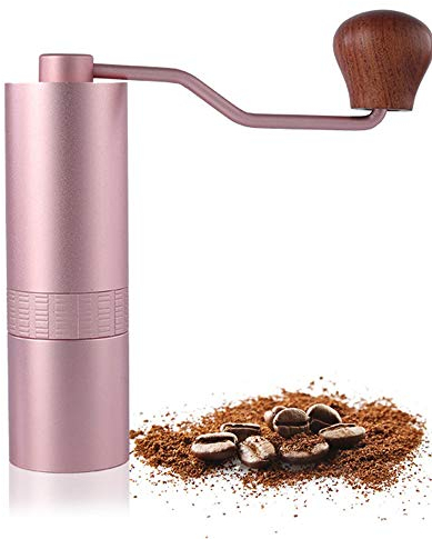 Manuelle Kaffeemühle Verstellbare Edelstahl-Kaffeemühle mit konischem Grat Tragbare Mini-Mühle für Bohnen