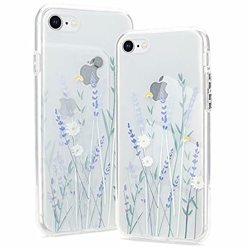 Pepmune für iPhone 7/8/SE2020/SE2022 Hülle Transparent Blumen Muster