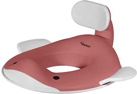 Kindsgut Toiletten-Aufsatz Wal für Kinder, kinderfreundliches Wal-Design, in dezenten und modernen Farben, frei von Schadstoffen und kindgerecht, Altrosa