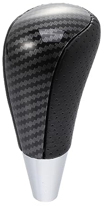 X AUTOHAUX Car Automatic Gear Stick Shift Knob for Toyota for Toyota RAV4 Corolla Avalon Yaris 4Runner Sienna Camry Tacoma for Lexus ES GS SC RX LS Black Carbon Fiber Pattern