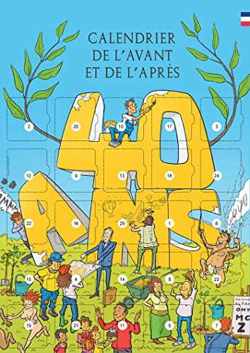 Calendrier de l’Avant ou de l’Après – 40 Ans Homme & Femme | Poster A3 avec 25 Messages Humoristiques | Carte Cadeau d’Anniversaire Originale avec Défis & Résolutions | Chevalet Adhésif