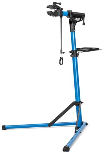 CXWXC Bicycle Repair Stand - Aluminium Foldable Bicycle Mounting Stand for E-Bike/Mountain Bikes, 360° Rotating Head & Magnetic Tool Tray