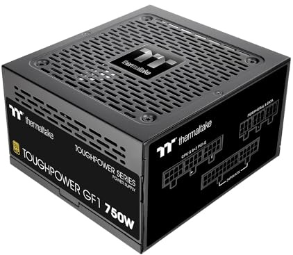 Thermaltake GF1 Fully Modular ATX 750W Power Supply - 80 Plus Gold - Ultra Quiet - Zero RPM, PS-TPD-0750FNFAGU-P