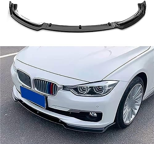 FUNSIE Auto Frontlippe Frontspoiler für BMW 3er F30 2012-2018, Frontstoßstangen Lippenkörper Autoteile Autoantikollisionsschutz