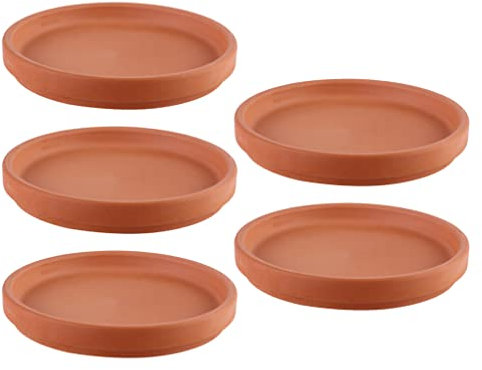 BESPORTBLE 5pièces Saucers Terre Cuite pour Plantes -Pots Étanches pour Accessoires De Jardinage pour Intérieur Et Extérieur