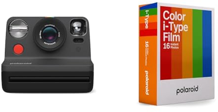 Polaroid Now Gen 2 Fotocamera Istantanea - Nero & Pellicola Istantanea Colore per i-Type