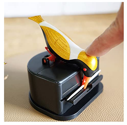 QXSJEDYCH Neuer Kleiner Vogel-Zahnstocherbehälter, automatischer Zahnstocherspender, Zahnstocherhalter, Heimdekoration, Tisch Zahnstocher