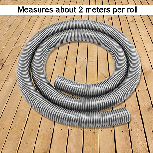 KIMISS Manguera para aspiradora, tubo flexible de 2m, diámetro interno 32mm y externo 39mm, accesorio compatible con múltiples marcas, recambio práctico para limpieza