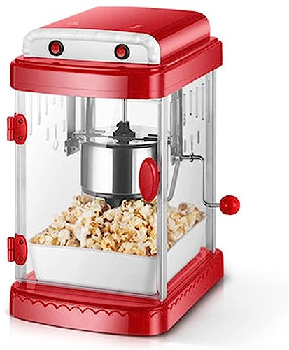 UQACHG Machine à Pop-Corn électrique, Pop-Corn pour cinéma Maison, Pop-Corn à Air Chaud avec fenêtre panoramique