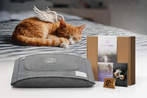EUTHABAG Snuggle Bag Designed by a Veterinarian The Dignified Pet Cremation & Burial Bag with Kit for a Gentle Goodbye for Rodents, Ferrets and Birds 0–3 lb (X-Small) See Dimension Chart.