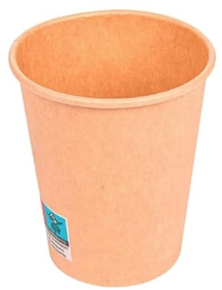 IMTINA, Vasos de Papel Kraft, Ecológicos, Compostables y Biodegradables, Desechables para Café, Té y Agua, Aptos para Bebidas Calientes y Frías, 8oz (240ml), 50 Unidades