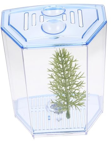 BESPORTBLE Betta Box Runde Schublade Nietmutter Niet Speziell Geformtes Geschirr Tablett Zubehör Lager Fischkontrolle Dekorationen Für Das Aquarium Kleine Requisiten Geschirr