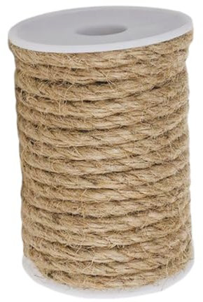 Veemoon Cuerda De Cáñamo Natural Gruesa para Manualidades De Jardinería Decoración del Hogar y Creación De Rascadores para Gatos