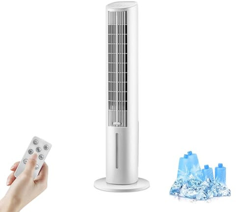 Zickdom Climatizzatore Portatile 3-in-1 - Raffrescatore d'Aria Mobile 4L con Telecomando, Oscillazione 80°, Minuteria 12h, Silenzioso per Camera e Ufficio White