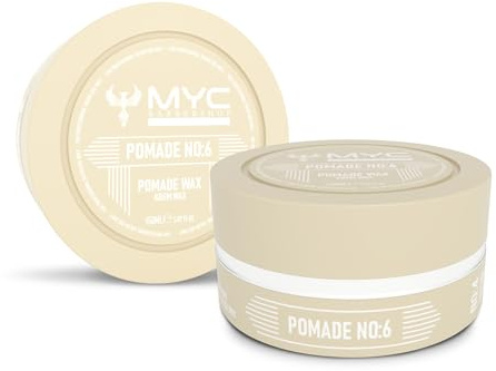 MYC BARBERSHOP – Pomade No:6 Pomade Wax/Cream Wax 150 ml – Starker Halt & Geschmeidiger Look – Kremartige Stylingpomade für Männer/for Men – Professionelle Friseurqualität