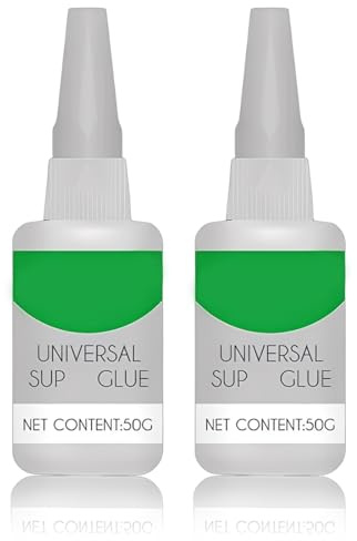 2 Pegamento universal extra fuerte, superadhesivo versátil para plástico, metal, vidrio, cerámica y resina, reparación rápida, resistente al agua