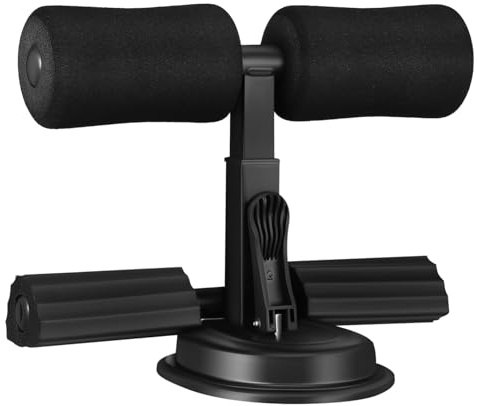 Alipis Verstellbare Sit up Stange mit Saugnäpfen für Zuhause Multifunktional für Bauchmuskeltraining und Fußhalter Platzsparend Robustes Fitnessgerät für Verschiedene Körpergrößen