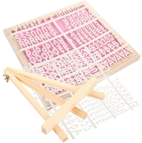 TOVINANNA Tablero de Letras de Fieltro Reutilizable 25X25 CM con Soporte Plegable Tablero de Mensajes Decorativo para Shower Bodas y Hogar Accesorio DIY para Notas y Carteles