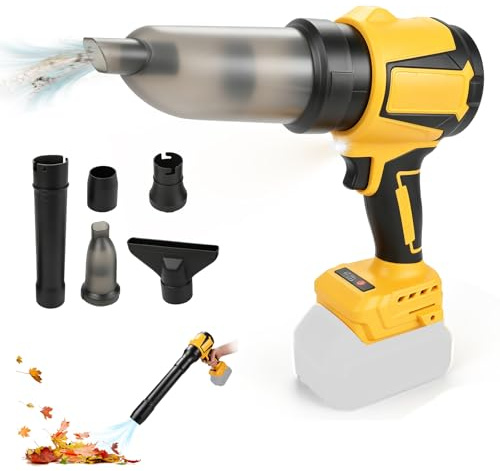 Soffiatore senza fili compatibile con batterie Dewalt da 18 V, mini ventilatore da 38.000 giri/min, motore brushless, controllo della velocità variabile, soffiatore portatile leggero per computer