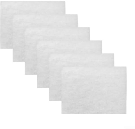 Qualoramall Ersatzfilter für Power 4.0 und Evolution 4.0 Poolroboter, waschbare Schwammkartusche für automatischen Reiniger, Poolroboter, Ersatzfilter-Set, Schwamm, weiß, 250 x 160 x 40 mm (6 Stück)
