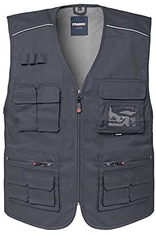 Rossini Trading HH29812HM Gilet Florida, Grigio, M