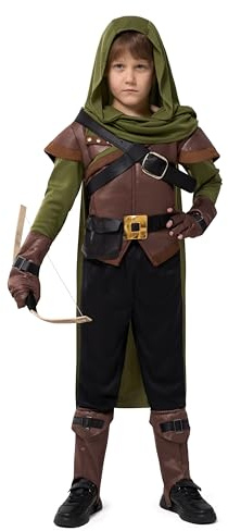 Spooktacular Creations Renaissance Robin Hood Deluxe Kinderkostüm Set für Halloween Anziehpartys,S