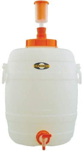 Speidel 30L (7.9 Gallon) Plastic Fermenter with Spigot, Bung & Airlock | Opaque Fermentation Bucket with Lid | Durable Homebrewing Container for Beer, Wine, and Cider | Made in Germany